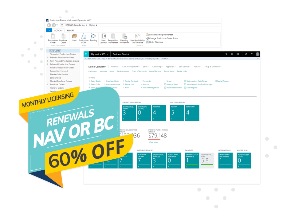 Bridge to the Cloud With 60% Off Monthly Licensing for Your NAV or BC Renewal